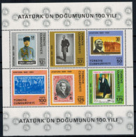 Türkei Block 19 100 Jahre Geburtstag Von Atatürk Tadellos Postfrisch KatW. 20,00 - Cartas & Documentos