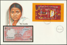 Geldschein Banknote Banknotenbrief Sri Lanka Trachten P91 Schein Und - Sonstige & Ohne Zuordnung