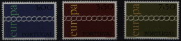 Portugal 1127-1129 Europa CEPT 1971 Komplett Postfrisch ** MNH - Covers & Documents