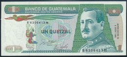 Geldschein Banknote Guatemala 1 Quetzal 1988 P-66 Bankfrisch UNC - Autres & Non Classés