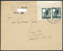 Ostmark Dt. Reich Brief 662 Bogenecke Eckrand Österreich Wien SST Tag Des - Briefe U. Dokumente