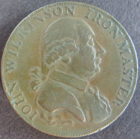 Münze Großbritannien 1790 - Half Penny John Wilkison Iron Master Kupfer Ss - Otros & Sin Clasificación