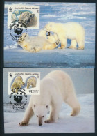 Sowjetunion 5694-5697 Naturschutz Eisbären Set Satz Postfrisch FDC+Maximumkarten - Cartas & Documentos