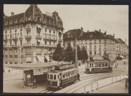 Eisenbahn Foto Ansichtskarte Tram Straßenbahn Motorwagen CE 2-2 12 + Ce 2-2 20 - Autres & Non Classés