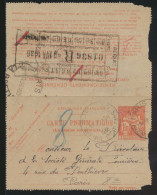 Frankreich Ganzsache Rohrpost Kartenbrief 1,50 F Nachgebühr France Postal - Lettres & Documents