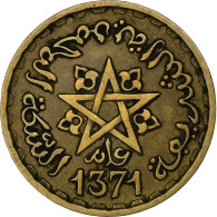 Maroc, Mohammed V, 20 Francs, 1371, Paris, Bronze-Aluminium, TTB+, KM:50 - Maroc