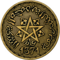 Maroc, Mohammed V, 20 Francs, 1371, Paris, Bronze-Aluminium, TTB+, KM:50 - Marruecos