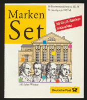 Bund Markenheftchen MH 38 Weimar Luxus 1999 Luxus Postfrisch Kat,-Wert 13,00 - Altri & Non Classificati