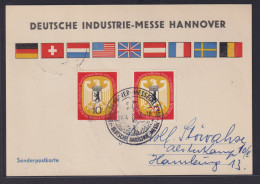 Bund Berlin Deutsche Industrie Messe Hanover 29.4.1956 - Storia Postale