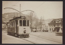 Eisenbahn Foto Ansichtskarte Tram VMCV Wagen Ce 2-2 Nr. 3 Um 1950 - Sonstige & Ohne Zuordnung