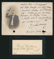 Autogramm Autograph Ansichtskarte Émile Oscar Guillaume Bildhauer Frankreich - Altri & Non Classificati