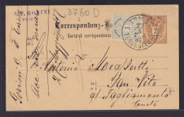 Österreich Ganzsache 2 Kr. Doppeladler + ZuF 3 Kr. K1 Triest Tergesteo - Covers & Documents