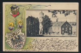 Ansichtskarte Itzehoe Wappen Adler Brustschild Jugendstil Prägekarte N. Hamburg - Sonstige & Ohne Zuordnung