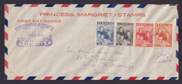 Curacao Zensur Brief Prinzessin Margret Willemstad FDC Niederlande Kolonien - Curacao, Netherlands Antilles, Aruba