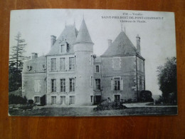 Carte Postale 1711 Saint Philibert De Pont Charrault Chateau De Piorin T - Autres & Non Classés