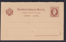 Österreich Ganzsache 2 Kreuzer Antwort Böhmen P 35 A Kaiser Franz Joseph - Other & Unclassified