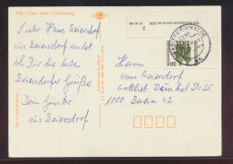 DDR Druckvermerk Bogenecke Eckrand Von Bad Freienwalde Nach Berlin Auf Postkarte - Brieven En Documenten