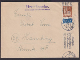 Bizone Brief Drucksache Werbestempel Nordwestdeutsche Lotterie Hamburg 11.2.1949 - Other & Unclassified