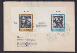 DDR Brief Zusammendruck Widerstandskämpfer W Zd 251 Potsdam Nach Hamburg 22.7.71 - Se-Tenant