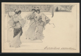 Ansichtskarte Künstler Jugendstil Art Nouveau Frauen Verlag M.M. Wien Österreich - Ohne Zuordnung