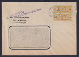 DDR Brief Dienstmarken B 18 MEF 10 Pfg. Nr. H 195440-1 Ab Zwickau 19.9.1958 - Lettres & Documents