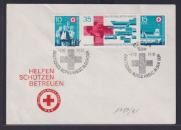 DDR Brief Zusammendruck Rotes Kreuz Gera Nach Nürnberg FDC 3.10.1972 - Zusammendrucke