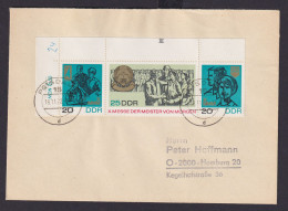 DDR Brief Bogenecke Eckrand Zusammendruck Messe Der Meister Potsdam N Hamburg - Storia Postale