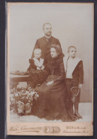 Foto Ansichtskarte Alte Fotoplatte Familienaufnahme Studio W. Scharmann Berlin - Unclassified