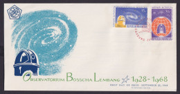 Indonesien Brief Bosscha Observatorium Lembang 616-617 Bandung FDC Vom 20.9.1968 - Indonésie