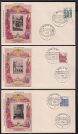 Berlin Bauwerke 243-249 Jeweils Auf FDC Deutsche Bauwerke Aus 12 Jahrhunderten - Cartas & Documentos