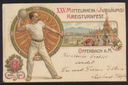 Ansichtskarte Offenbach Turnen Sport XXV Mittelrheinisches Kreisturnfest Litho - Otros & Sin Clasificación