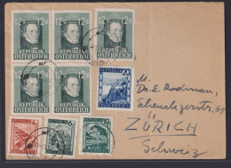 Österreich Brief Mit Hoher Frankatur Innsbruck Nach Zürich Schweiz - Lettres & Documents