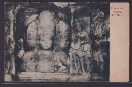 Ansichtskarte Elephanta Höhlen Insel Indien Bildhauerei Hinduismus - Unclassified