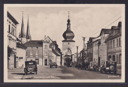 Ansichtskarte Saalfeld Saale Blankenburger Tor Oldtimer Verlag Richard Zischank - Sonstige & Ohne Zuordnung