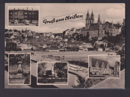 Ansichtskarte Meißen Porzellanmanufaktur Rathaus Kändlerbrunnen Böttgerdenkmal - Autres & Non Classés