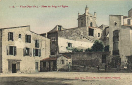 Vinça Place Du Puig Et L'Eglise Animée Colotisée RV - Autres & Non Classés