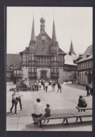 Ansichtskarte Wernigerode Rathaus Brunnen Sachsen Anhalt - Andere & Zonder Classificatie