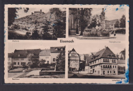 Ansichtskarte Eisenach Thüringen Wartburg Georgsbrunnen Lutherhaus Bachhaus - Andere & Zonder Classificatie