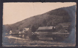 Ansichtskarte Jena Alte Häuser Fachwerk Teich Wald Landschaft Nach Berlin - Otros & Sin Clasificación