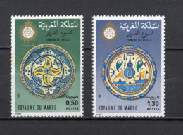 MAROC N°  887 + 888    NEUFS SANS CHARNIERE  COTE 1.50€    SEMAINE DE L'AVEUGLE - Maroc (1956-...)