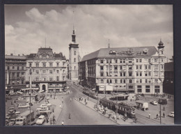 Ansichtskarte Brno Brünn Böhmen Mähren Tschechien Platz D. Freiheit Strassenbahn - Bohemen En Moravië