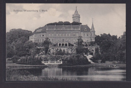 Ansichtskarte Mark Schloss Wiesenburg Park See Bäume Brandenburg - Sonstige & Ohne Zuordnung