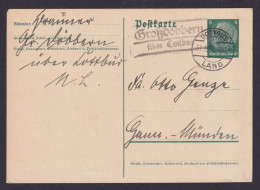 Großdöbbern über Cottbus Brandenburg Deutsches Reich Ganzsache Landpoststempel - Covers & Documents