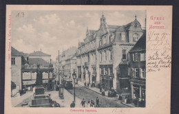 Ansichtskarte Barmen Concordia Denkmal Strassenbahn Laternen Prachthäuser - Autres & Non Classés