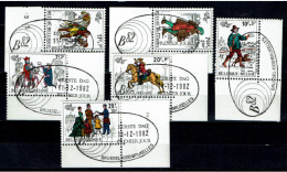 België 1982 OBP 2071/76 - Histoire Postale, Postgeschiedenis, Postal History - Bonne Valeur - Oblitérés
