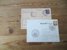 Lautawerk Lausitz Brandenburg Heimatlos Deutsches Reich 4 Teile Brief Und - Storia Postale