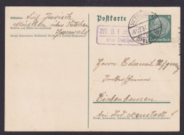 Müschen über Vetschau Spreewald Brandenburg Deutsches Reich Ganzsache - Storia Postale