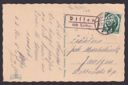 Dissen über Cottbus Brandenburg Deutsches Reich Ansichtskarte Landpoststempel - Cartas & Documentos