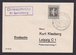 Drieschnitz über Spremberg Niederlausitz Brandenburg DDR Brief Landpoststempel - Storia Postale