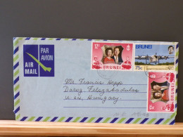 107/012B LETTER BRUNEI  1974 POUR HONGRIE - Brunei (1984-...)